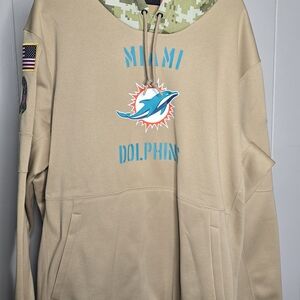 Miami Dolphins Tan Hoodie